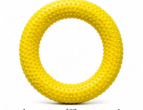 Volt Pro Dotted Rubber Tennikoit Ring is a durable and easy-to-handle outdoor sports ring designed for kids and adults. Its 6-inch size and dotted surface provide a comfortable grip and better throwing control, making it suitable for recreational games and active outdoor play.