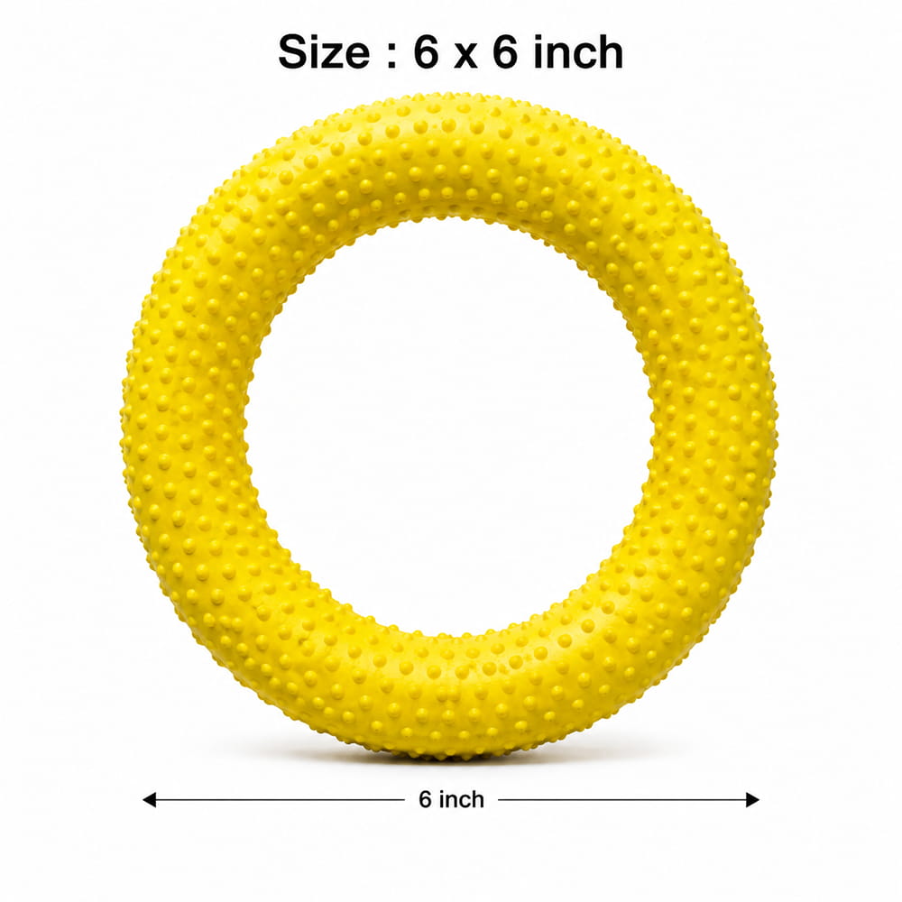 Volt Pro Dotted Rubber Tennikoit Ring is a durable and easy-to-handle outdoor sports ring designed for kids and adults. Its 6-inch size and dotted surface provide a comfortable grip and better throwing control, making it suitable for recreational games and active outdoor play. Volt Pro Dotted Rubber Tennikoit Ring is a durable and easy-to-handle outdoor sports ring designed for kids and adults. Its 6-inch size and dotted surface provide a comfortable grip and better throwing control, making it suitable for recreational games and active outdoor play.