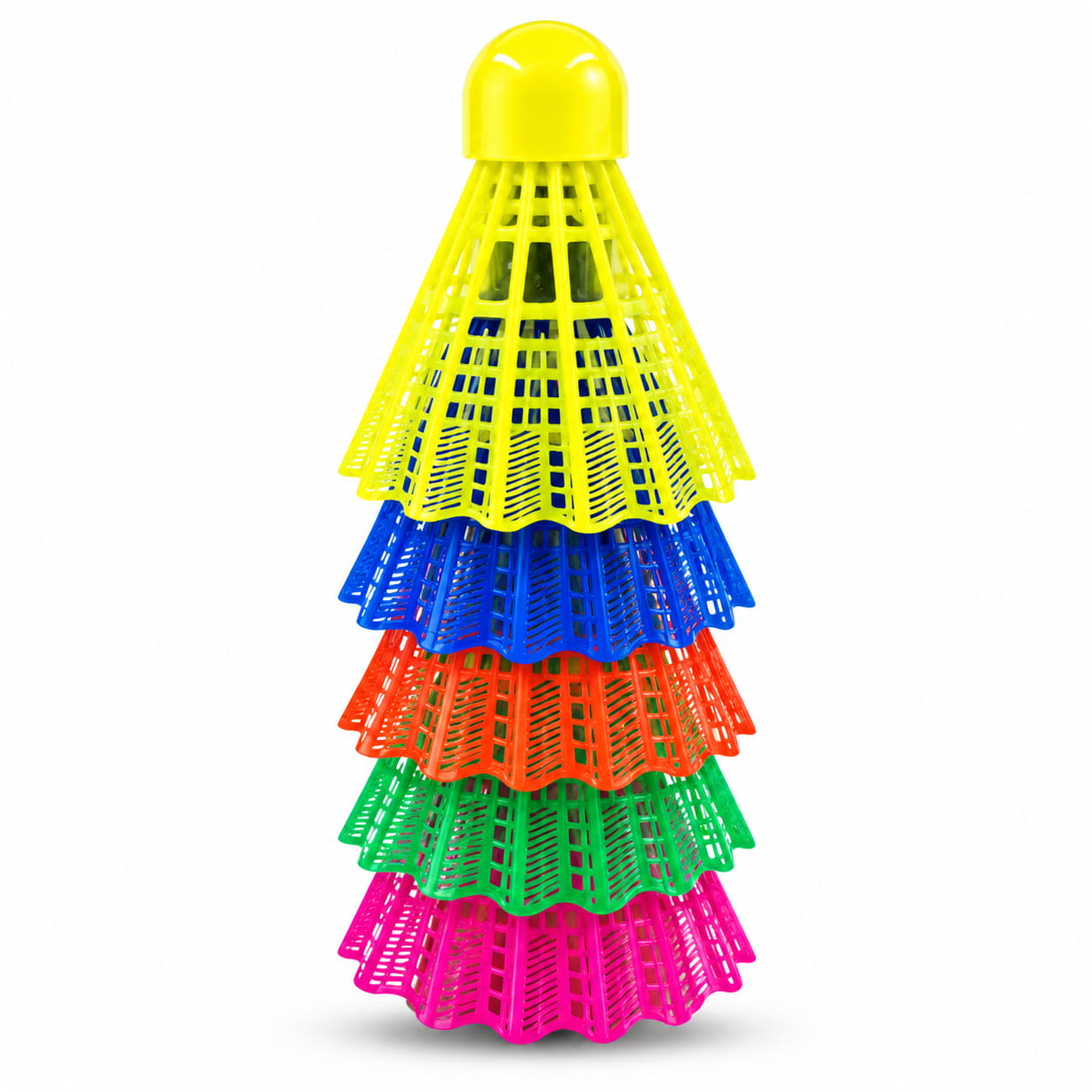 Volt Pro Flexi TPU Cork Plastic Badminton Shuttlecock is designed for reliable performance in different playing conditions. Made with a TPU cork base and durable plastic construction, it is waterproof and suitable for regular practice, training, and recreational badminton.