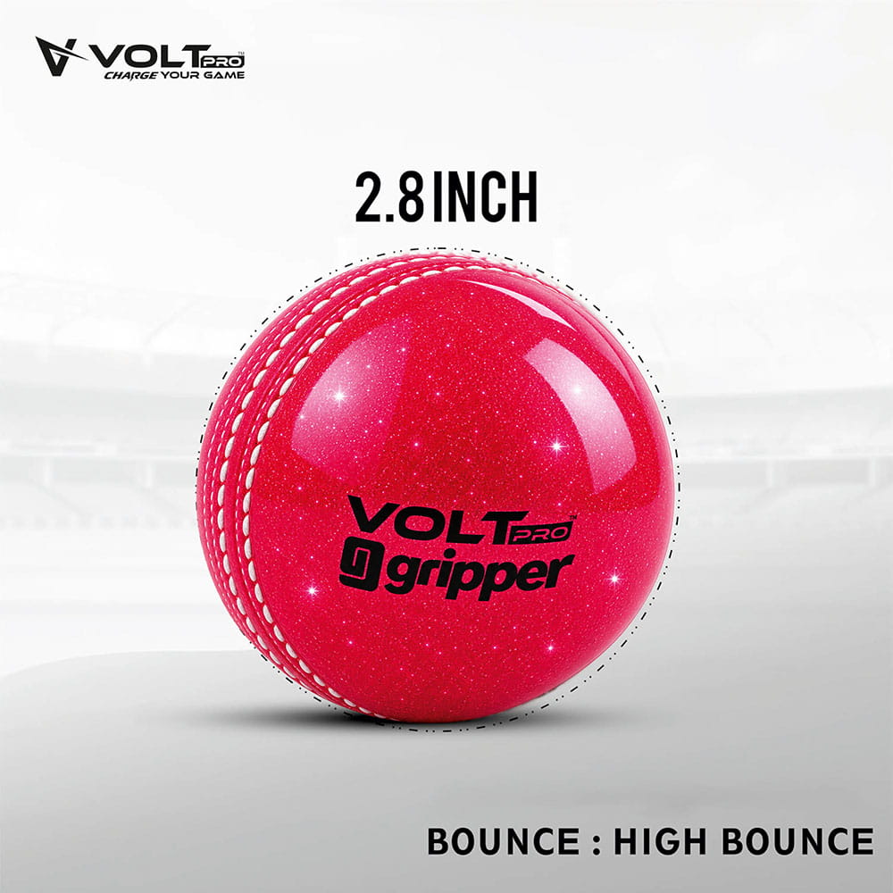 Volt Pro Glitter Wind Balls feature bright neon colours and a coloured seam for better visibility during cricket practice. The 90g lightweight construction makes them suitable for training, swing practice, and recreational play. Volt Pro Glitter Wind Balls feature bright neon colours and a coloured seam for better visibility during cricket practice. The 90g lightweight construction makes them suitable for training, swing practice, and recreational play.