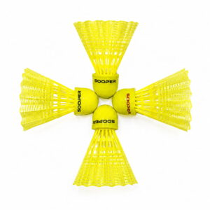 Volt Pro Green Plastic Shuttlecock features a durable nylon skirt and EVA cork base for stable flight and reliable handling. Suitable for badminton practice, training, outdoor games, and regular recreational play.