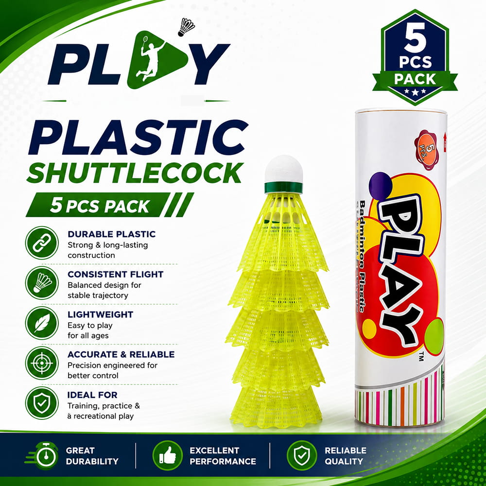 Volt Pro Green Plastic Shuttlecocks are designed for regular badminton practice, training, and recreational play. Their durable plastic construction provides reliable handling and stable flight for beginners and everyday players. Volt Pro Green Plastic Shuttlecocks are designed for regular badminton practice, training, and recreational play. Their durable plastic construction provides reliable handling and stable flight for beginners and everyday players.
