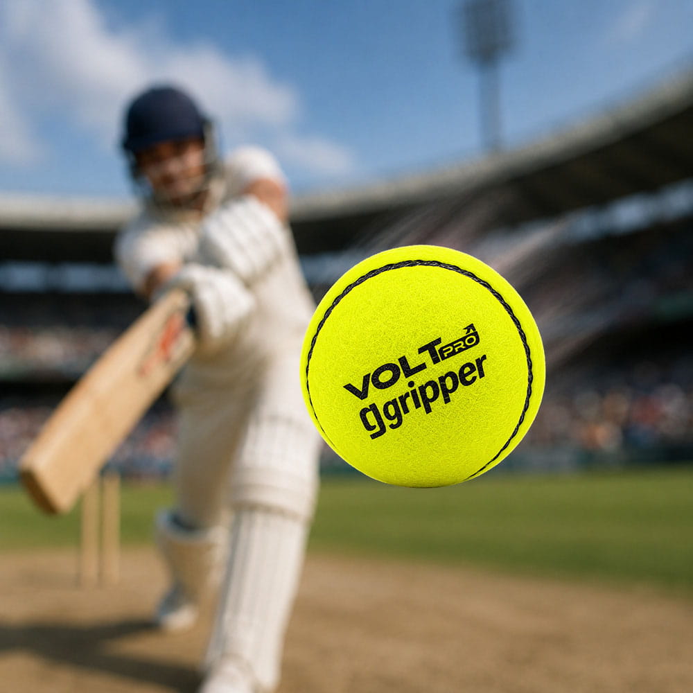 Volt Pro Gripper Seam Cricket Tennis Ball Set includes 3 colourful cricket tennis balls designed for practice and recreational play. Lightweight construction and seam design help players enjoy swing-focused cricket sessions. Volt Pro Gripper Seam Cricket Tennis Ball Set includes 3 colourful cricket tennis balls designed for practice and recreational play. Lightweight construction and seam design help players enjoy swing-focused cricket sessions.