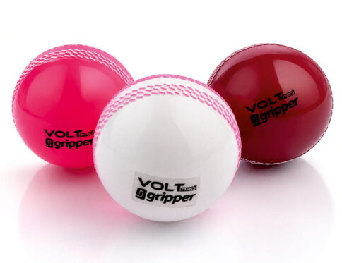 Volt Pro Gripper Seam Wind Ball Set includes 3 lightweight cricket balls designed for swing and seam bowling practice. Suitable for training, coaching, recreational games, and cricket drills.