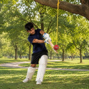 Volt Pro Hanging Cricket Practice Ball is designed for solo batting practice and cricket training. The ball comes attached with a 2.25-meter rope, allowing easy setup for convenient batting practice without needing a bowling partner. Suitable for kids, beginners, and cricket players. Volt Pro Hanging Cricket Practice Ball is designed for solo batting practice and cricket training. The ball comes attached with a 2.25-meter rope, allowing easy setup for convenient batting practice without needing a bowling partner. Suitable for kids, beginners, and cricket players.
