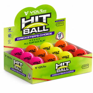 Volt Pro Hit Ball Cricket Tennis Balls are made with a premium woollen felt covering and pure rubber core for reliable performance and durability. The 80g balls are suitable for cricket practice, training, matches, and outdoor play.