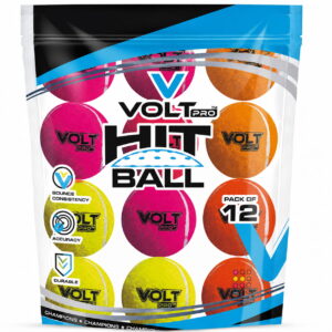 Volt Pro Hit Ball Cricket Tennis Balls are made with a premium woollen felt covering and pure rubber core for reliable performance and durability. The 80g balls are suitable for cricket practice, training, matches, and outdoor play.