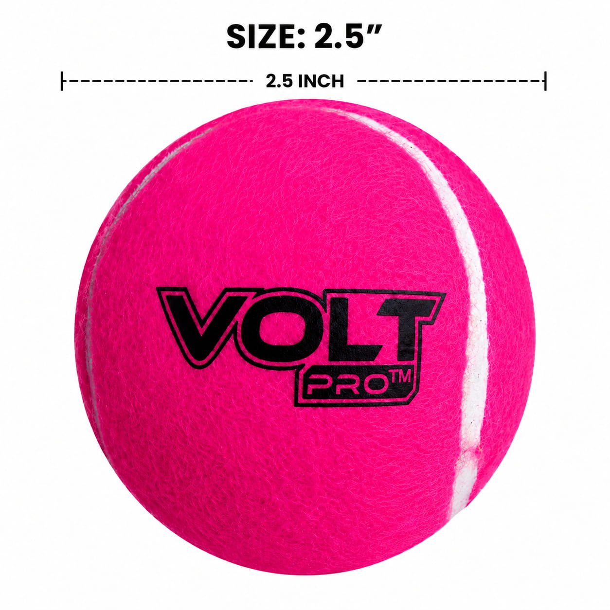 Volt Pro Hit Ball Cricket Tennis Balls are made with a premium woollen felt covering and pure rubber core for reliable performance and durability. The 80g balls are suitable for cricket practice, training, matches, and outdoor play.