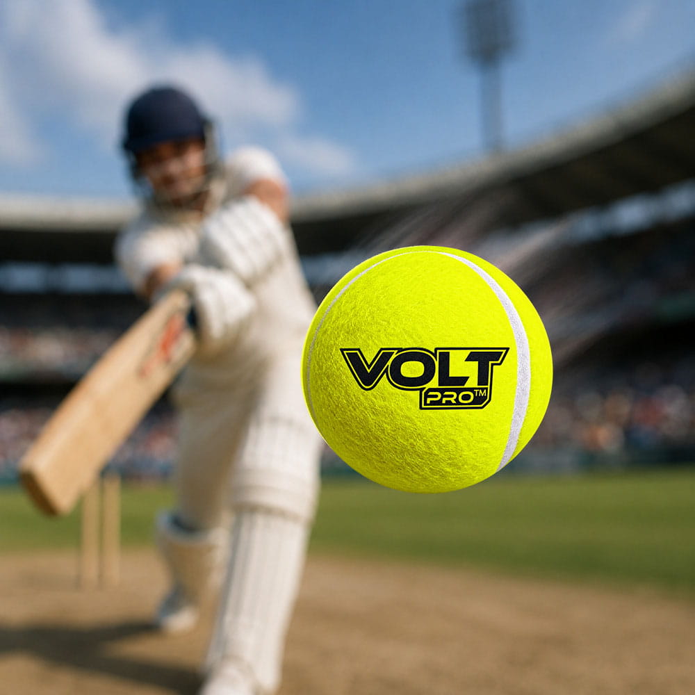 Volt Pro Hit Ball Cricket Tennis Balls are made with a premium woollen felt covering and pure rubber core for reliable performance and durability. The 80g balls are suitable for cricket practice, training, matches, and outdoor play.