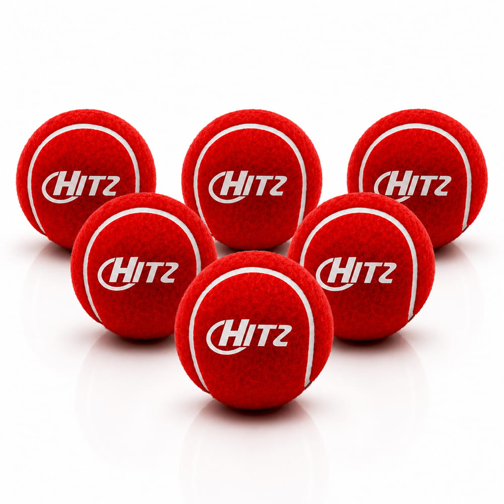Volt Pro Hitz Red Cricket Tennis Ball Pack of 6 is designed with a heavy-weight construction, superior grade felt covering, and durable rubber core. Suitable for cricket practice, training, batting, bowling, and matches.