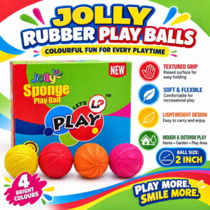 Volt Pro Jolly Sponge Play Rubber Ball is a premium sponge rubber ball designed for fun, active play, recreational games, and practice. With a 2-inch size and high-bounce design, it is easy to handle and suitable for kids and everyday indoor or outdoor play. Volt Pro Jolly Sponge Play Rubber Ball is a premium sponge rubber ball designed for fun, active play, recreational games, and practice. With a 2-inch size and high-bounce design, it is easy to handle and suitable for kids and everyday indoor or outdoor play.