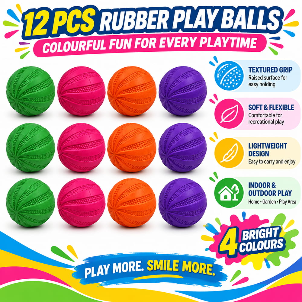 Volt Pro Lehar Sponge Rubber Ball is a premium quality ball designed for kids, recreational games, practice, and active play. With a compact 2.5-inch size and sponge rubber construction, it is easy to handle and suitable for indoor and outdoor activities. Volt Pro Lehar Sponge Rubber Ball is a premium quality ball designed for kids, recreational games, practice, and active play. With a compact 2.5-inch size and sponge rubber construction, it is easy to handle and suitable for indoor and outdoor activities.