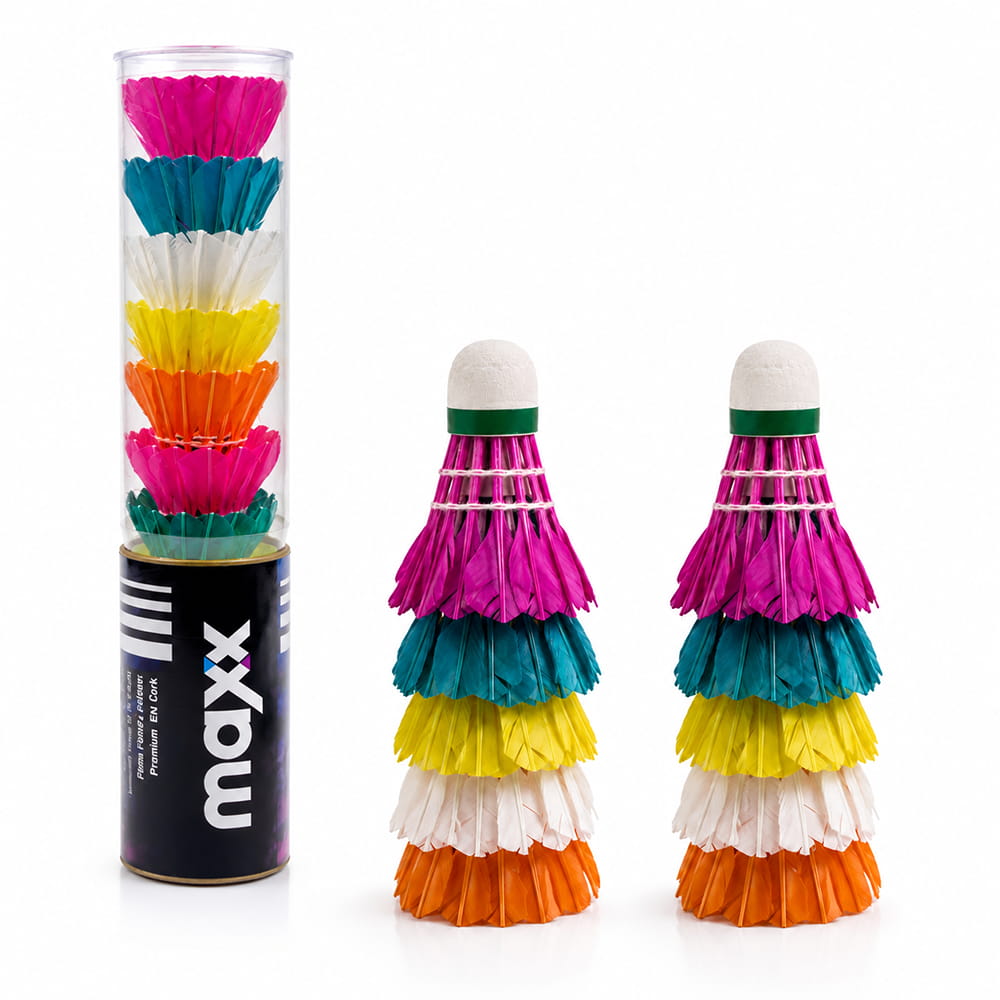 Volt Pro Maxx Feather Shuttlecock is designed for regular badminton training, practice, and recreational play. The shuttlecock offers stable flight and reliable performance, making it suitable for beginners and regular players. Pack of 10 coloured shuttlecocks.