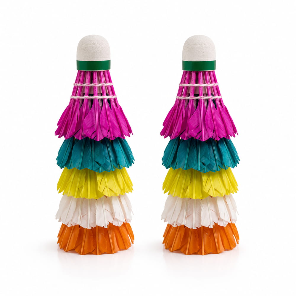 Volt Pro Maxx Feather Shuttlecock is designed for regular badminton training, practice, and recreational play. The shuttlecock offers stable flight and reliable performance, making it suitable for beginners and regular players. Pack of 10 coloured shuttlecocks.