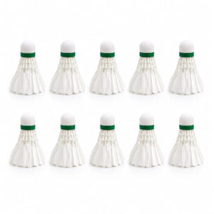 Volt Pro Maxx Feather Shuttlecock is designed for regular badminton training, practice sessions, and recreational play. It offers stable flight and reliable performance, making it suitable for beginners and regular players. Pack of 10 shuttlecocks.