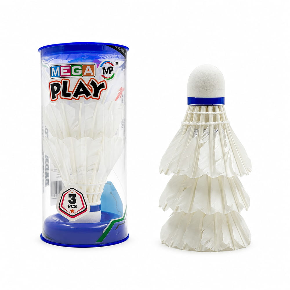 Volt Pro Mega Play Feather Shuttlecocks are designed for players who want speed and dependable performance during badminton practice and recreational games. A compact 3-piece pack suitable for regular play. Volt Pro Mega Play Feather Shuttlecocks are designed for players who want speed and dependable performance during badminton practice and recreational games. A compact 3-piece pack suitable for regular play.