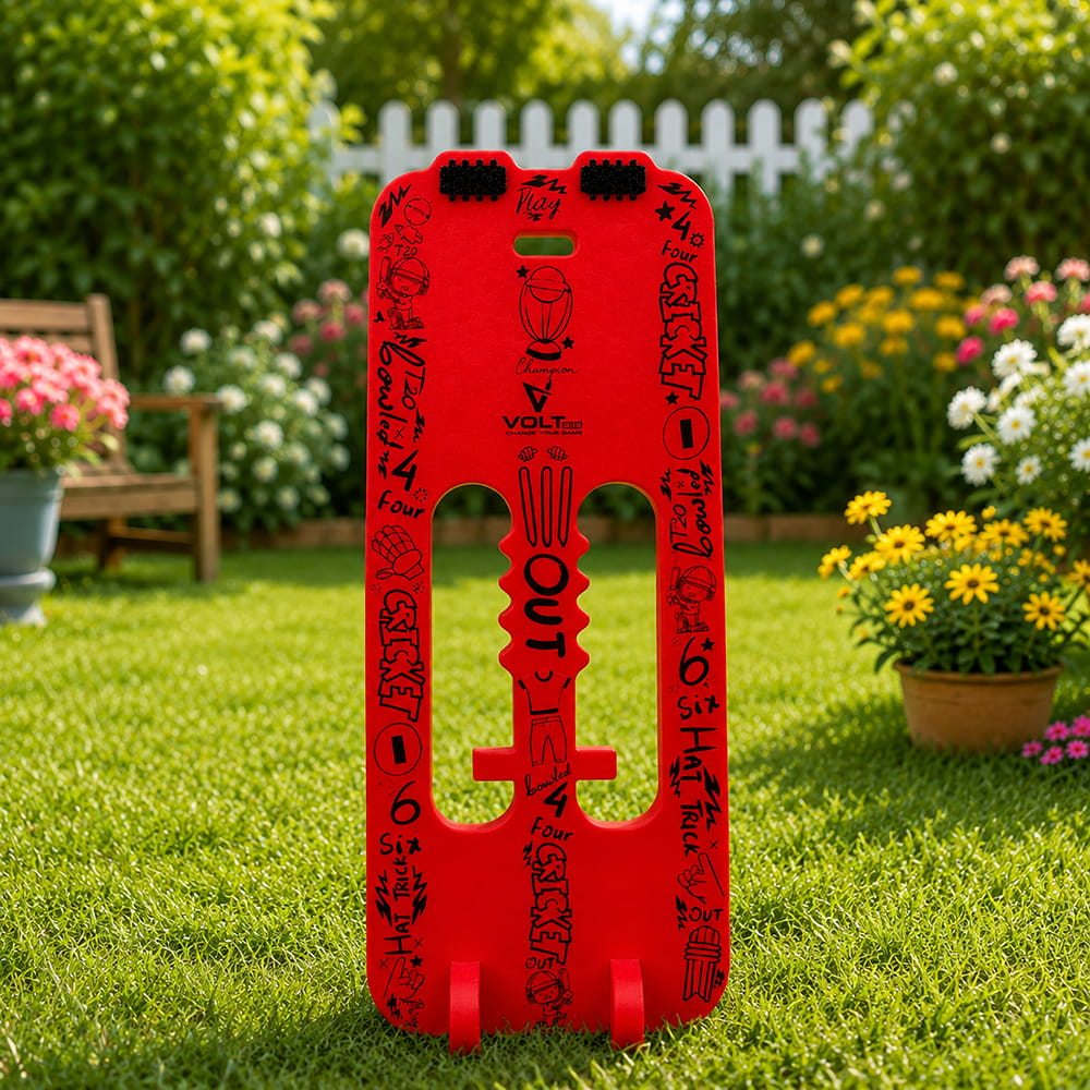 Volt Pro Nano Cricket Wicket is designed for kids' cricket practice and fun recreational games. Its compact and easy-to-handle design makes it suitable for batting, bowling, and target practice at home or outdoors.