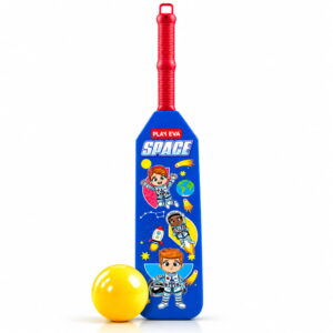 Volt Pro Nano EVA Cricket Bat with PU Ball is a fun and lightweight cricket set designed for kids. The bat measures 55 cm in height and 11 cm in width, making it easy to handle for beginners. The soft EVA bat and PU ball are suitable for indoor and outdoor play.