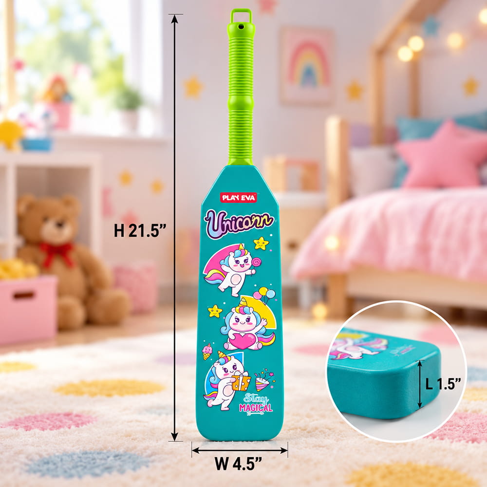 Volt Pro Nano EVA Cricket Bat with PU Ball is a fun and lightweight cricket set designed for kids. The bat measures 55 cm in height and 11 cm in width, making it easy to handle for beginners. The soft EVA bat and PU ball are suitable for indoor and outdoor play.