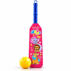 Volt Pro Nano EVA Cricket Bat with PU Ball is a fun and lightweight cricket set designed for kids. The bat measures 55 cm in height and 11 cm in width, making it easy to handle for beginners. The soft EVA bat and PU ball are suitable for indoor and outdoor play.