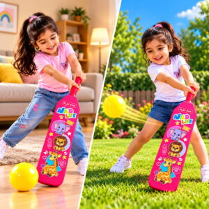 Volt Pro Nano EVA Cricket Bat with PU Ball is a fun and lightweight cricket set designed for kids. The bat measures 55 cm in height and 11 cm in width, making it easy to handle for beginners. The soft EVA bat and PU ball are suitable for indoor and outdoor play. Volt Pro Nano EVA Cricket Bat with PU Ball is a fun and lightweight cricket set designed for kids. The bat measures 55 cm in height and 11 cm in width, making it easy to handle for beginners. The soft EVA bat and PU ball are suitable for indoor and outdoor play.