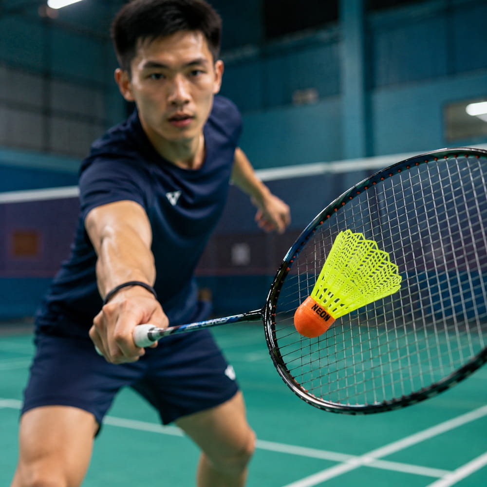Volt Pro Neon Green Plastic Badminton Shuttlecock Pack of 10 is designed for regular practice, training sessions, and recreational badminton. The durable plastic construction with a neon cork base provides reliable balance and stable flight during play.