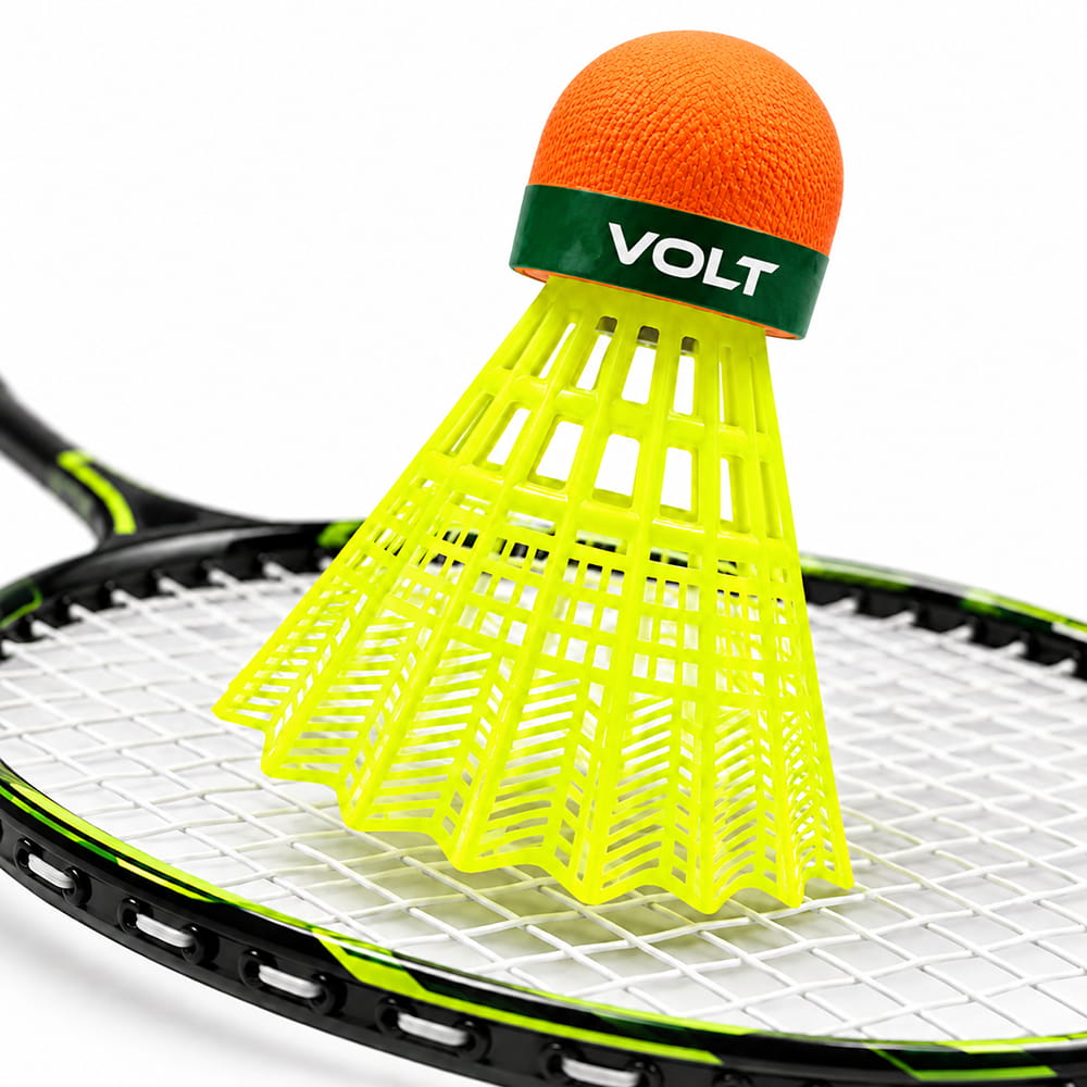 Volt Pro Neon Ultra EVA Cock Plastic Green Shuttlecock Pack of 10 is designed for regular badminton practice and recreational play. It features a durable plastic skirt with an EVA cork base for reliable handling and consistent flight. Suitable for training, beginners, and outdoor play. Volt Pro Neon Ultra EVA Cock Plastic Green Shuttlecock Pack of 10 is designed for regular badminton practice and recreational play. It features a durable plastic skirt with an EVA cork base for reliable handling and consistent flight. Suitable for training, beginners, and outdoor play.
