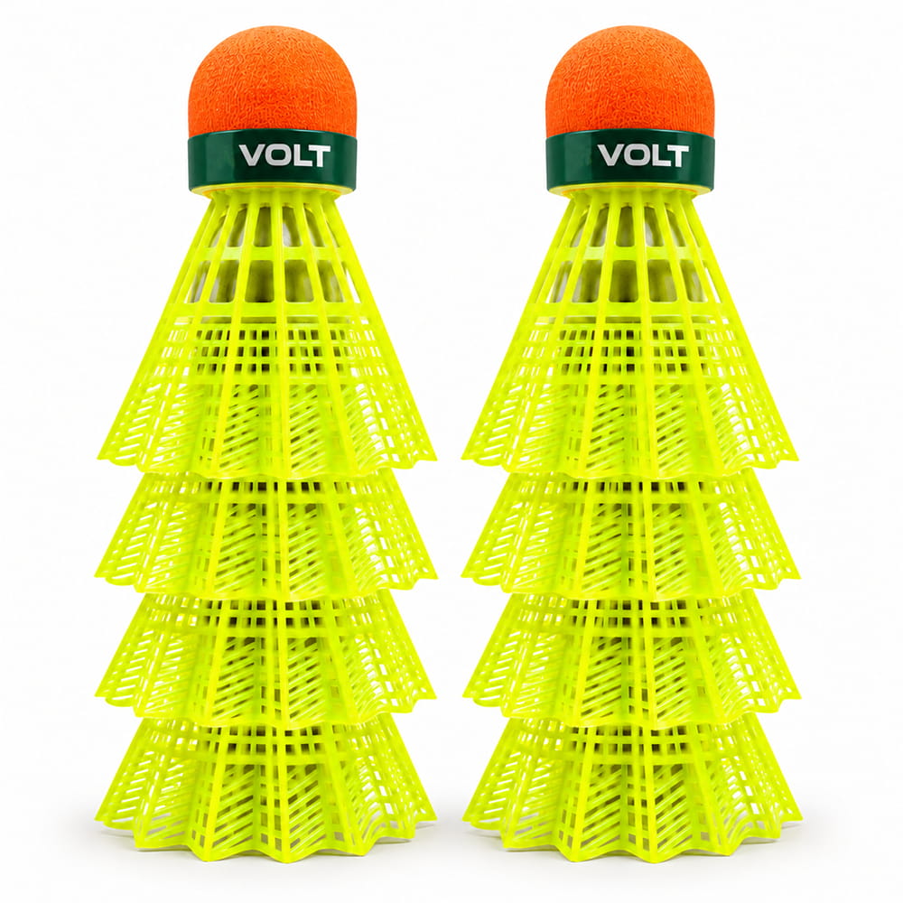 volt-praVolt Pro Neon Ultra EVA Cock Plastic Green Shuttlecock Pack of 10 is designed for regular badminton practice and recreational play. It features a durable plastic skirt with an EVA cork base for reliable handling and consistent flight. Suitable for training, beginners, and outdoor play.o-neon-ultra-eva-cock-plastic-green-badminton-shuttlecock-pack-of-103 Volt Pro Neon Ultra EVA Cock Plastic Green Shuttlecock Pack of 10 is designed for regular badminton practice and recreational play. It features a durable plastic skirt with an EVA cork base for reliable handling and consistent flight. Suitable for training, beginners, and outdoor play.