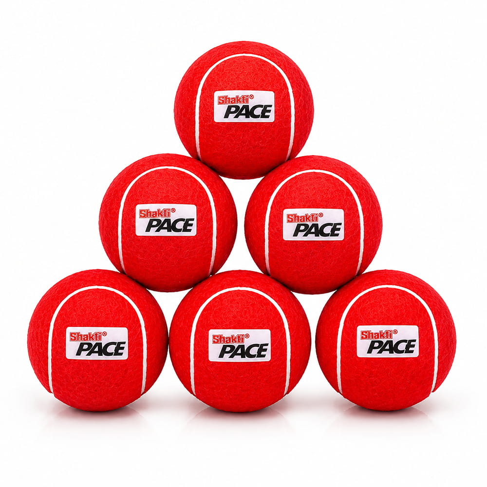 Volt Pro Pace Red Cricket Tennis Balls are designed with a durable rubber core for reliable performance, consistent bounce, and comfortable handling. Ideal for cricket practice, training, outdoor games, and matches.