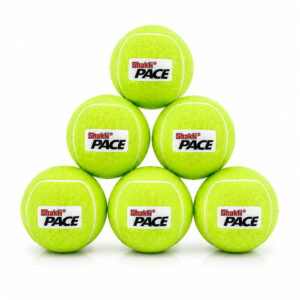 Volt Pro Pace Yellow Cricket Tennis Ball Match Grade Rubber Core Ball Practice & Outdoor Cricket Pack of 6