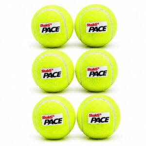 Volt Pro Pace Yellow Cricket Tennis Ball Match Grade Rubber Core Ball Practice & Outdoor Cricket Pack of 6