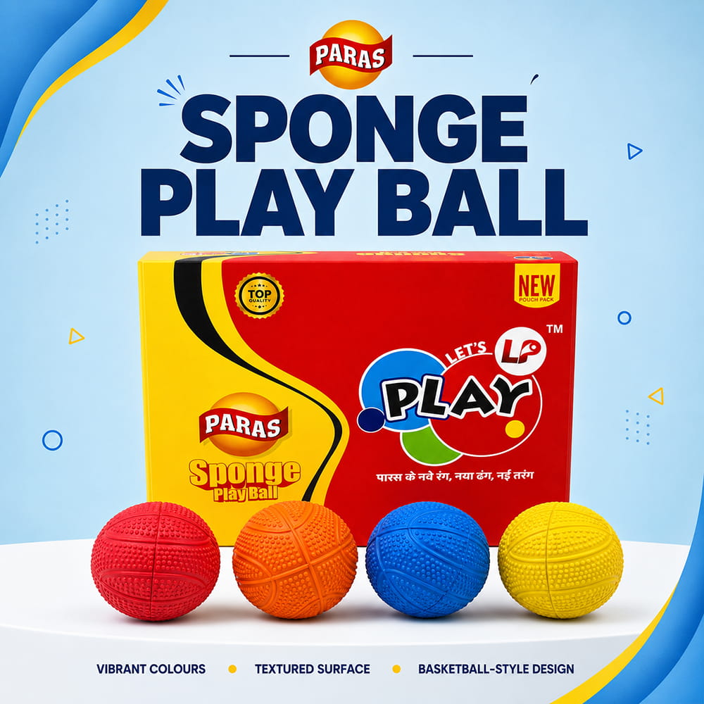 Volt Pro Paras Sponge Rubber Ball is a premium quality rubber ball designed for kids, recreational games, practice, and active play. With a 2.5-inch size, it is easy to handle and suitable for indoor and outdoor activities. Volt Pro Paras Sponge Rubber Ball is a premium quality rubber ball designed for kids, recreational games, practice, and active play. With a 2.5-inch size, it is easy to handle and suitable for indoor and outdoor activities.
