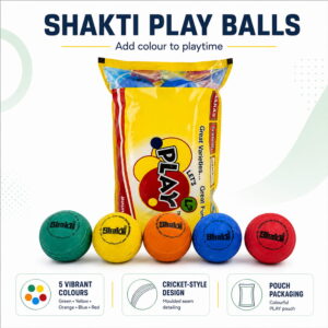 Volt Pro Shakti Hollow Rubber Ball is a premium quality printed rubber ball designed for kids, recreational games, practice, and active play. With a 2.5-inch size, it is easy to handle and suitable for indoor and outdoor activities. This pack contains 10 balls.