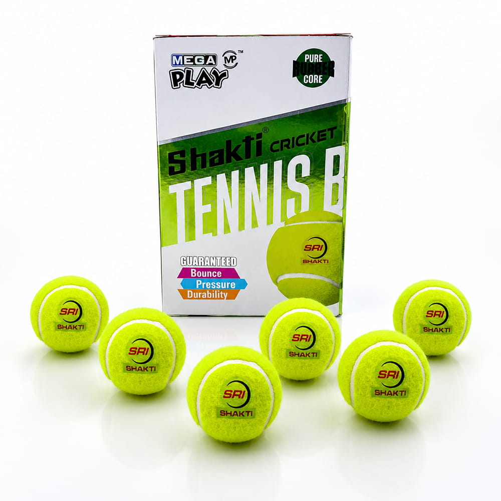 Volt Pro Shakti Yellow Cricket Tennis Balls are designed for tournament-style practice, gully cricket, and matches. Featuring a durable rubber core and high-bounce performance for reliable handling and gameplay.