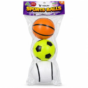 Volt Pro Sports Balls are made with soft poly material and designed for throwing, catching, and bouncing. Suitable for indoor and outdoor play, these high-bounce balls offer fun and active play for kids and all age groups.