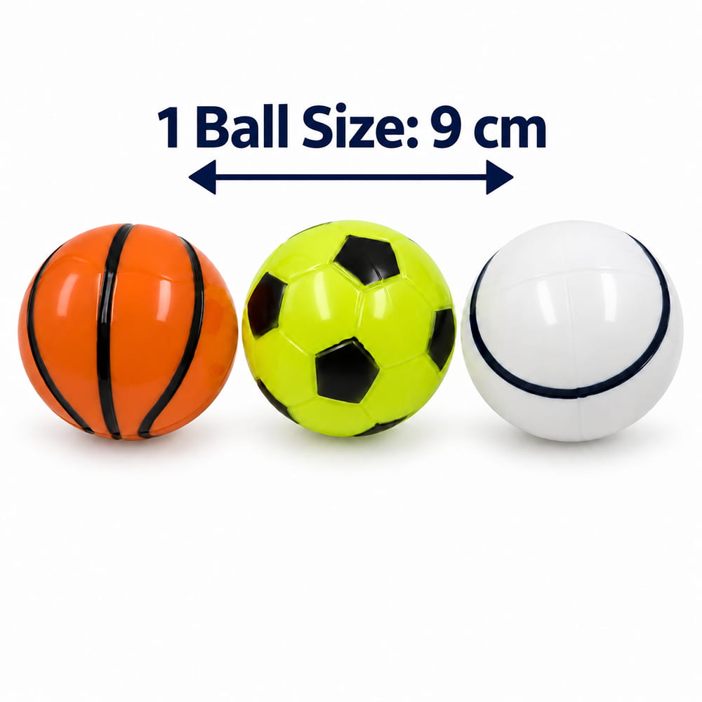 Volt Pro Sports Balls are made with soft poly material and designed for throwing, catching, and bouncing. Suitable for indoor and outdoor play, these high-bounce balls offer fun and active play for kids and all age groups. Volt Pro Sports Balls are made with soft poly material and designed for throwing, catching, and bouncing. Suitable for indoor and outdoor play, these high-bounce balls offer fun and active play for kids and all age groups.