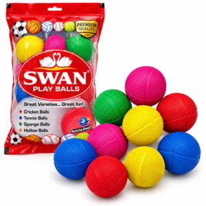 Enjoy fun and active play with Volt Pro Swan Play Balls. These 2.5-inch premium sponge rubber balls offer a soft, lightweight feel and are easy to handle. Includes 10 balls for everyday recreational play.