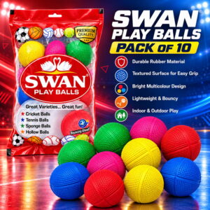 Enjoy fun and active play with Volt Pro Swan Play Balls. These 2.5-inch premium sponge rubber balls offer a soft, lightweight feel and are easy to handle. Includes 10 balls for everyday recreational play.