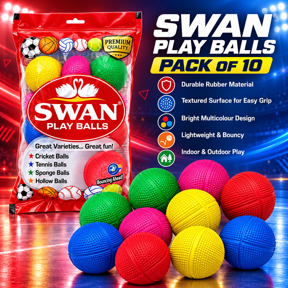 Enjoy fun and active play with Volt Pro Swan Play Balls. These 2.5-inch premium sponge rubber balls offer a soft, lightweight feel and are easy to handle. Includes 10 balls for everyday recreational play.