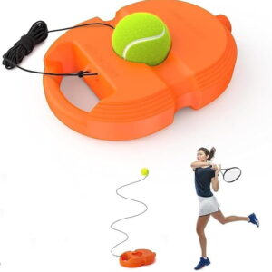Volt Pro Tennis Trainer Rebound Ball is a convenient self-practice equipment for improving tennis skills without a partner. The rebound ball with elastic string provides repeated returns, while the stable base helps keep the trainer in position during practice.