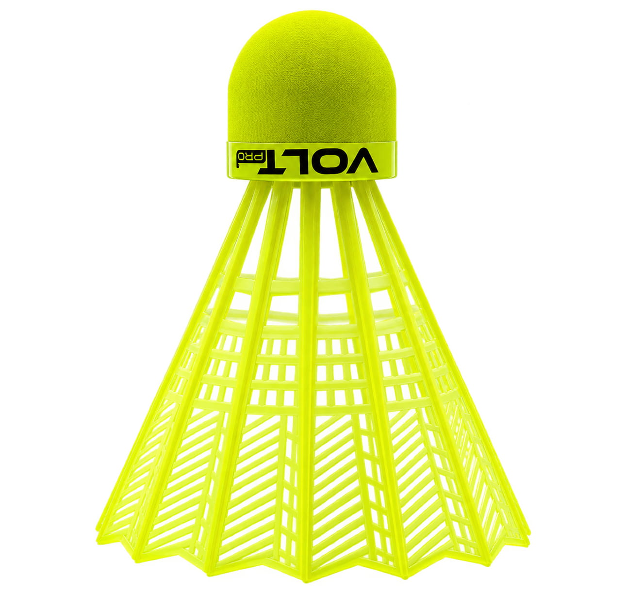Volt Pro Ultra Badminton Shuttlecocks feature a premium EVA cork base and durable plastic skirt for stable flight and reliable performance. Suitable for practice, training, and regular badminton play.