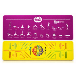 Volt Pro UV Printed Yoga Mat features printed yoga pose instructions to help guide your practice. Made with a soft dual-layer design and anti-skid surface, it is easy to roll, unroll, and carry with the included carry bag.