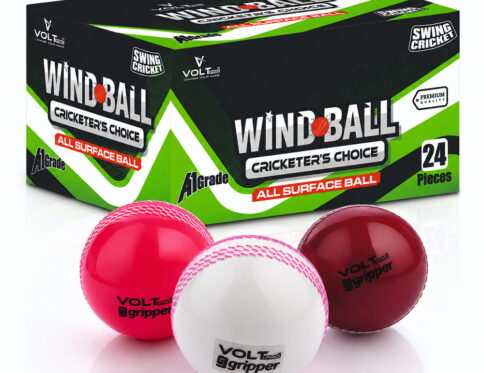 Volt Pro Coloured Seam Wind Balls are lightweight cricket balls designed for swing, seam bowling, practice, and recreational play. The 90g construction provides easy handling for regular training sessions.
