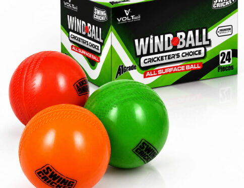 Volt Pro Wind Balls are lightweight cricket practice balls designed for regular training, recreational games, and bowling practice. Each ball weighs approximately 90g and offers easy handling during gameplay.