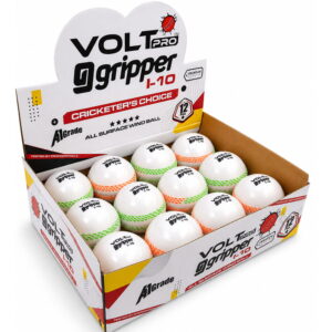 Volt Pro Tricolour Wind Balls are designed for swing and seam bowling practice. With a 90g lightweight construction and tri-coloured seam, they offer easy visibility and handling during cricket training and recreational play.