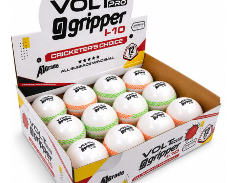 Volt Pro Tricolour Wind Balls are designed for swing and seam bowling practice. With a 90g lightweight construction and tri-coloured seam, they offer easy visibility and handling during cricket training and recreational play.
