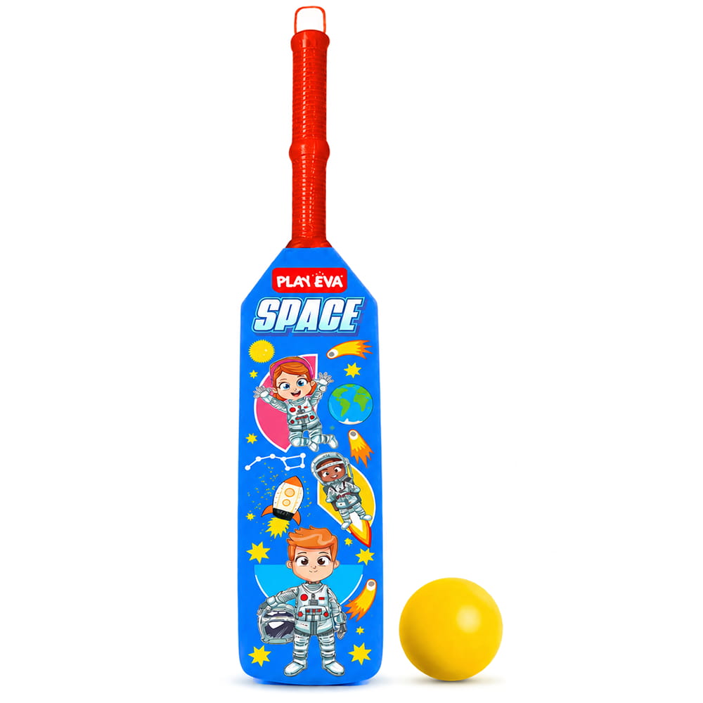 Volt Pro Nano EVA Cricket Bat with PU Ball is a fun and lightweight cricket set designed for kids. The bat measures 55 cm in height and 11 cm in width, making it easy to handle for beginners. The soft EVA bat and PU ball are suitable for indoor and outdoor play.