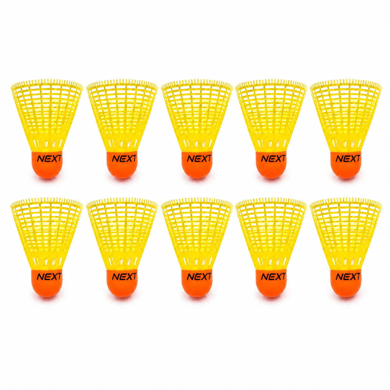 Volt Pro Yellow Plastic Badminton Shuttlecock Pack of 10 is designed for regular badminton practice, training, and recreational play. It offers accurate flight and reliable performance, making it suitable for beginners and regular players.