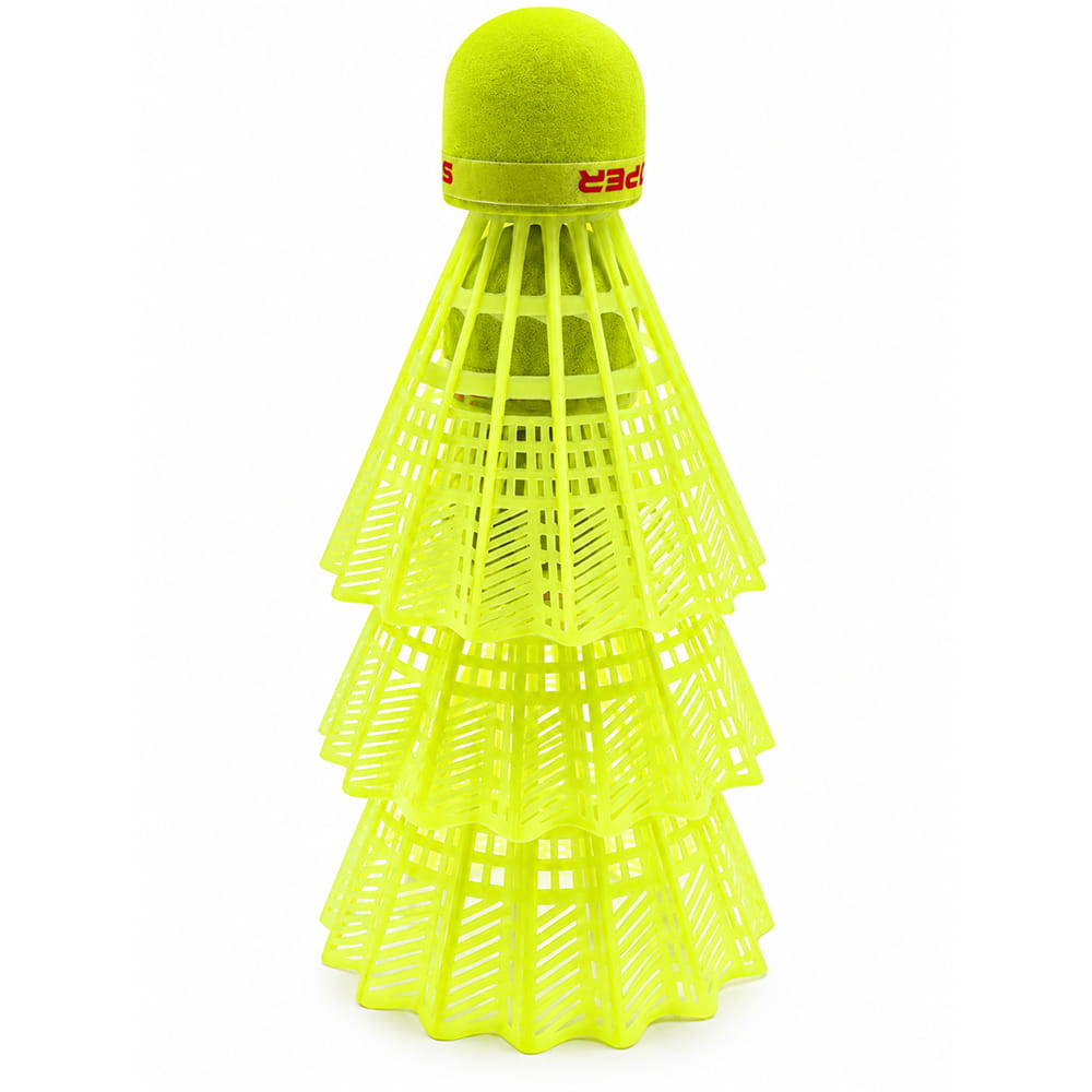 The Volt Pro Green Plastic Badminton Shuttlecock Pack of 3 is designed for regular badminton practice, training, and recreational play. Featuring durable plastic construction and a consistent green colour, these shuttlecocks are suitable for beginners and casual players at home or outdoors.